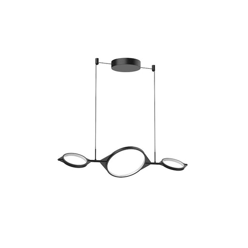 Kuzco Serif 34" LED Linear Pendant, Black/Frosted Silicone Diffuser - LP84434-BK
