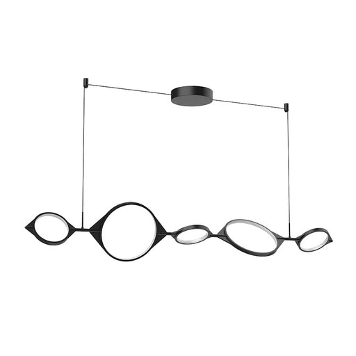 Kuzco Serif 57" LED Linear Pendant, Black/Frosted Silicone Diffuser - LP84457-BK