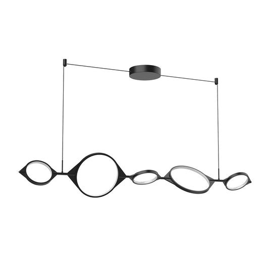 Kuzco Serif 57" LED Linear Pendant, Black - LP84457-BK-UNV