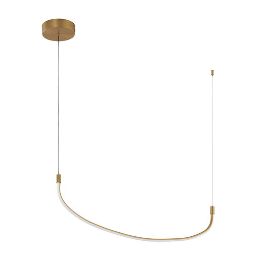 Kuzco Talis 36" LED Linear Pendant, Brushed Gold - LP89036-BG