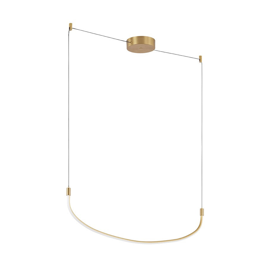 Kuzco Talis 48" LED Linear Pendant, Brushed Gold - LP89048-BG