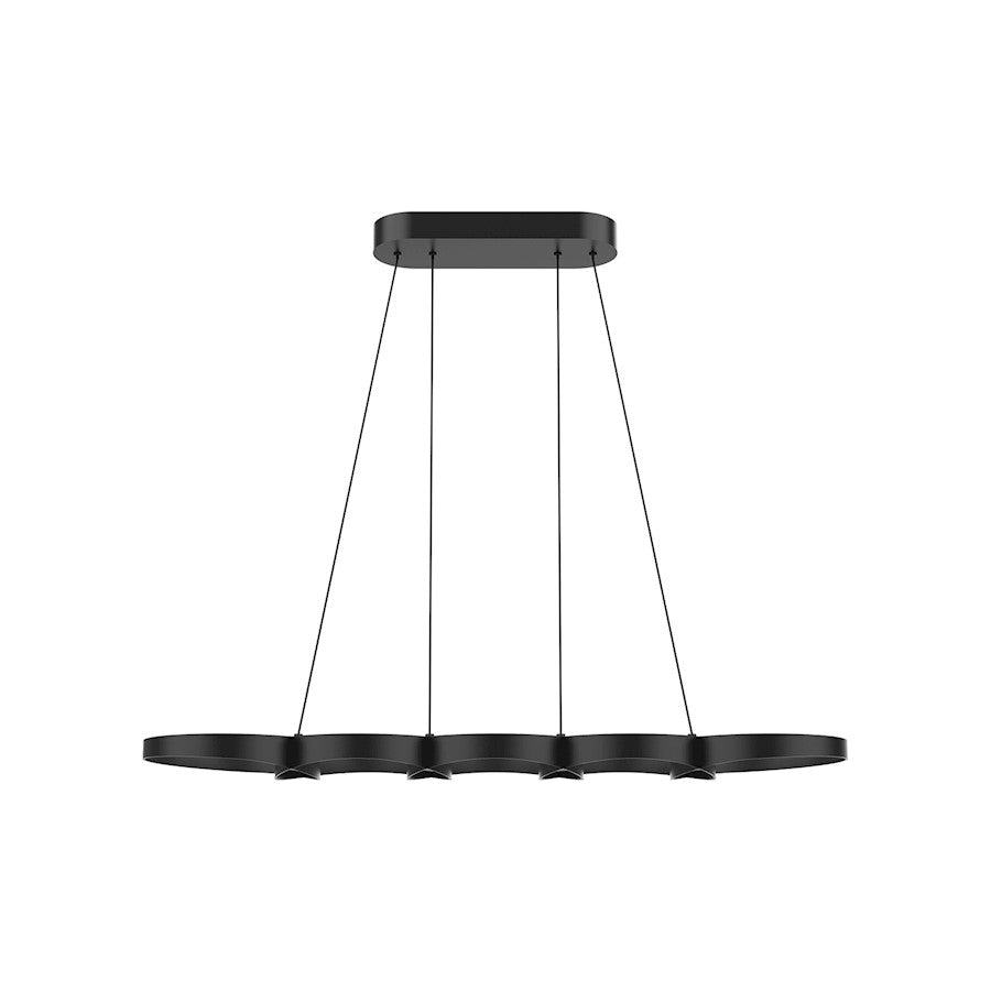 Kuzco Maestro 38" LED Linear Pendant, Black/Frosted PC Diffuser - LP90838-BK