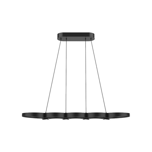 Kuzco Maestro 38" LED Linear Pendant, Black/Frosted PC Diffuser - LP90838-BK