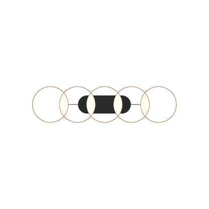 Kuzco Maestro 38" LED Linear Pendant, Black/Gold