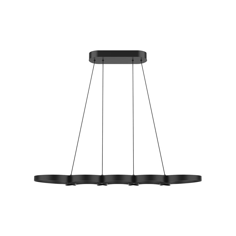 Kuzco Maestro 38" LED Linear Pendant, Black - LP90838-BK-UNV