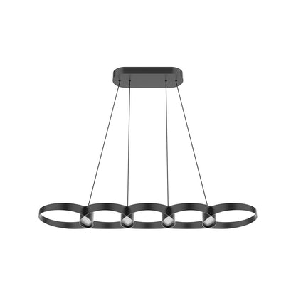 Kuzco Maestro 38" LED Linear Pendant, Black