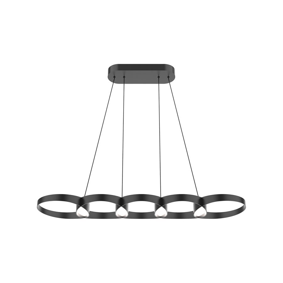 Kuzco Maestro 38" LED Linear Pendant, Black