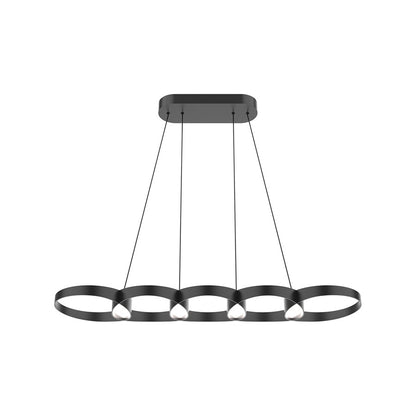 Kuzco Maestro 38" LED Linear Pendant, Black