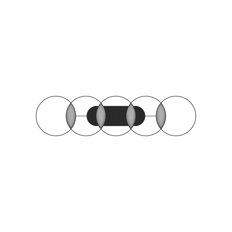 Kuzco Maestro 38" LED Linear Pendant, Black
