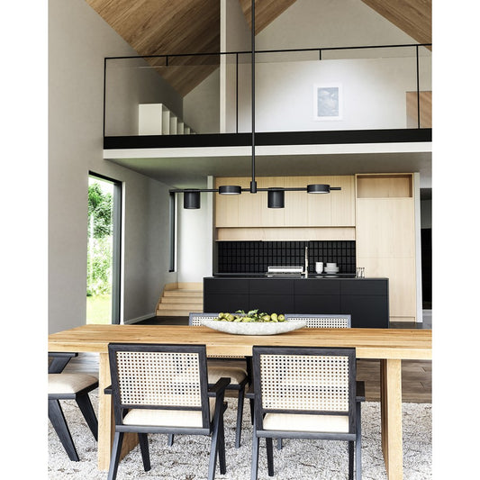 Kuzco Jayden 40" LED Linear Pendant, Black - LP96840-BK-UNV