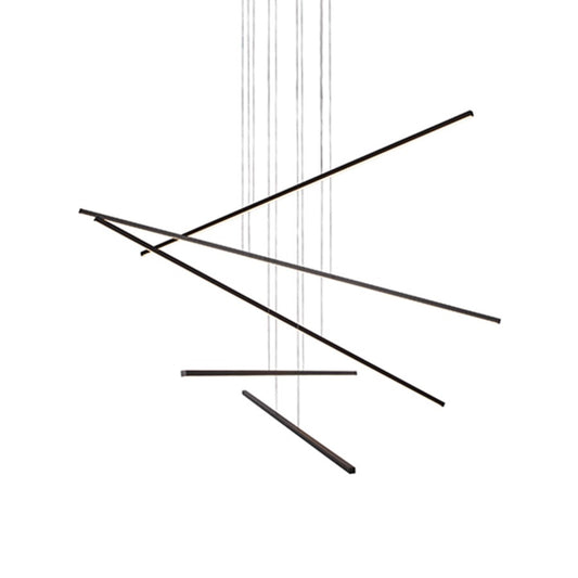 Kuzco Vega Minor 5 Head LED Multi Pendant, Black - MP18205-BK-UNV-010