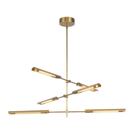 Kuzco Astrid 6 Head LED Multi Pendant, Metal/Brass/Steel - MP316406VBMS-UNV