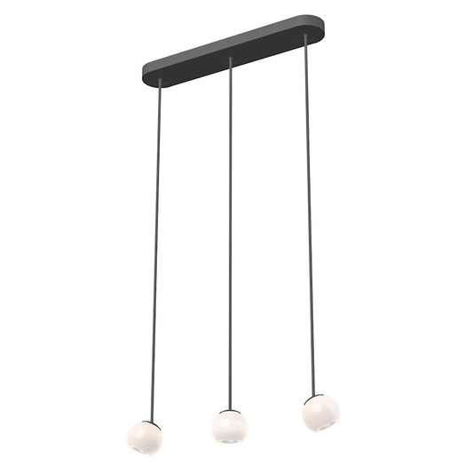 Kuzco Europa LED Multi Pendant, Black/Opal - MP47613-BK