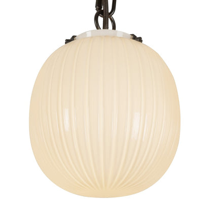 Kuzco Cherise 3Lt 7" Socket Multi Pendant, Black/Glossy Opal