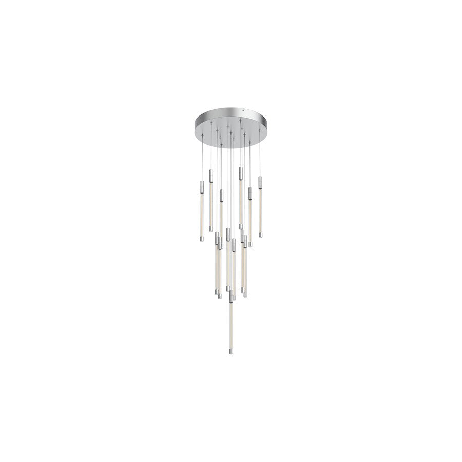 Kuzco Motif 13" LED Multi Pendant, Chrome/Clear - MP75113-CH