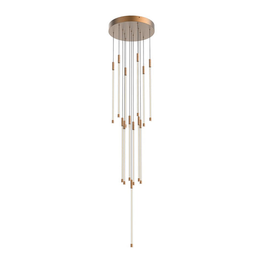 Kuzco Motif 21" LED Multi Pendant, Brushed Gold - MP75121-BG-UNV-010
