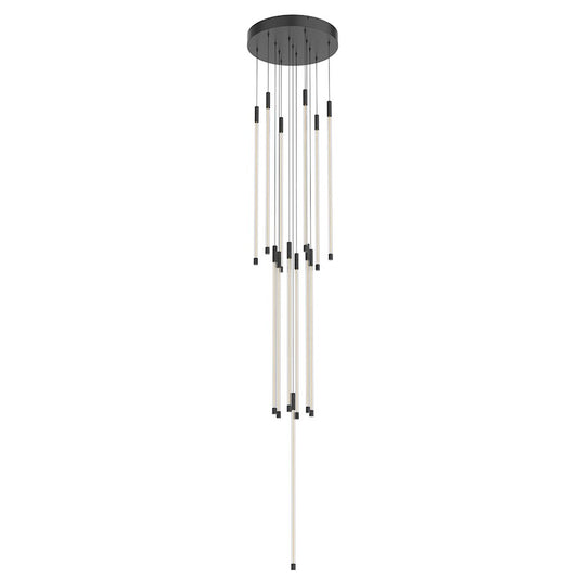 Kuzco Motif 12" LED Multi Pendant, Black/Clear - MP75127-BK