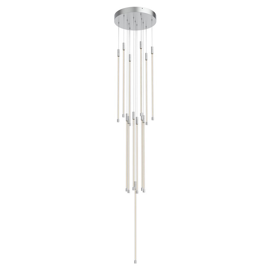 Kuzco Motif 12" LED Multi Pendant, Chrome/Clear - MP75127-CH