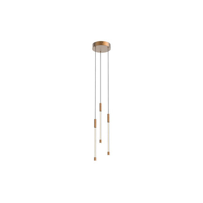 Kuzco Motif 13" LED Multi Pendant, Brushed Gold/Clear Glass - MP75213-BG-UNV