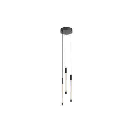 Kuzco Motif 5.5" LED Multi Pendant, Black/Clear - MP75213-BK