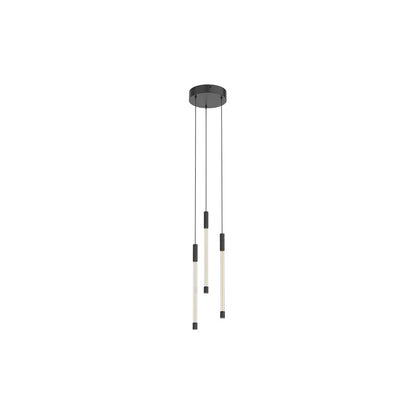 Kuzco Motif 13" LED Multi Pendant, Black/Clear Glass - MP75213-BK-UNV