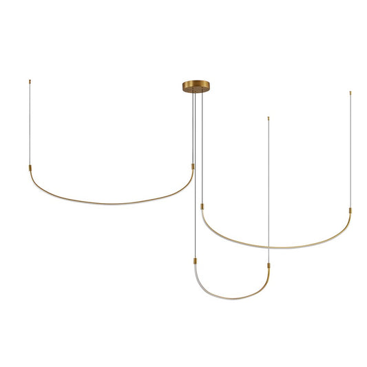 Kuzco Talis 70" LED Multi Pendant, Brushed Gold - MP89370-BG-UNV