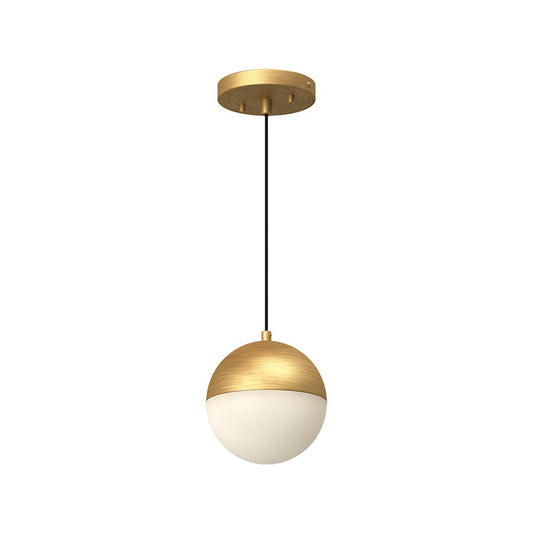 Kuzco Monae 6" LED Pendant, Brushed Gold/Opal - PD11706-BG