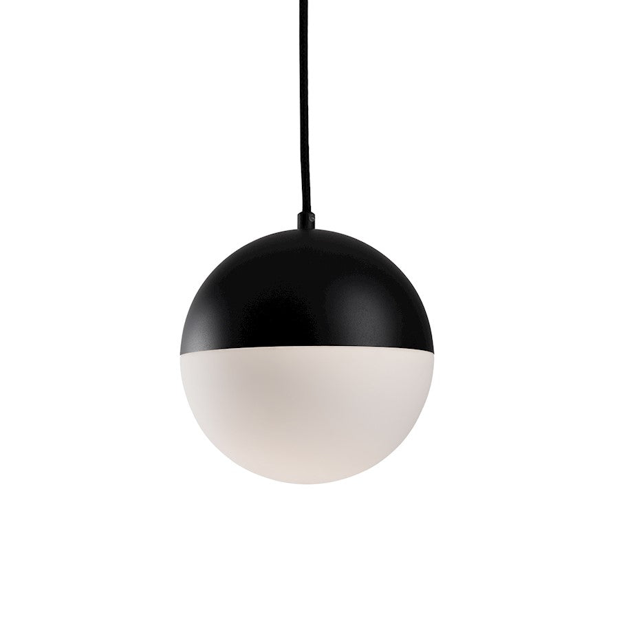 Kuzco Monae 8" LED Pendant, Black/Opal - PD11708-BK