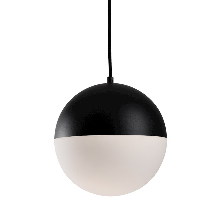 Kuzco Monae 10" LED Pendant, Black/Opal - PD11710-BK