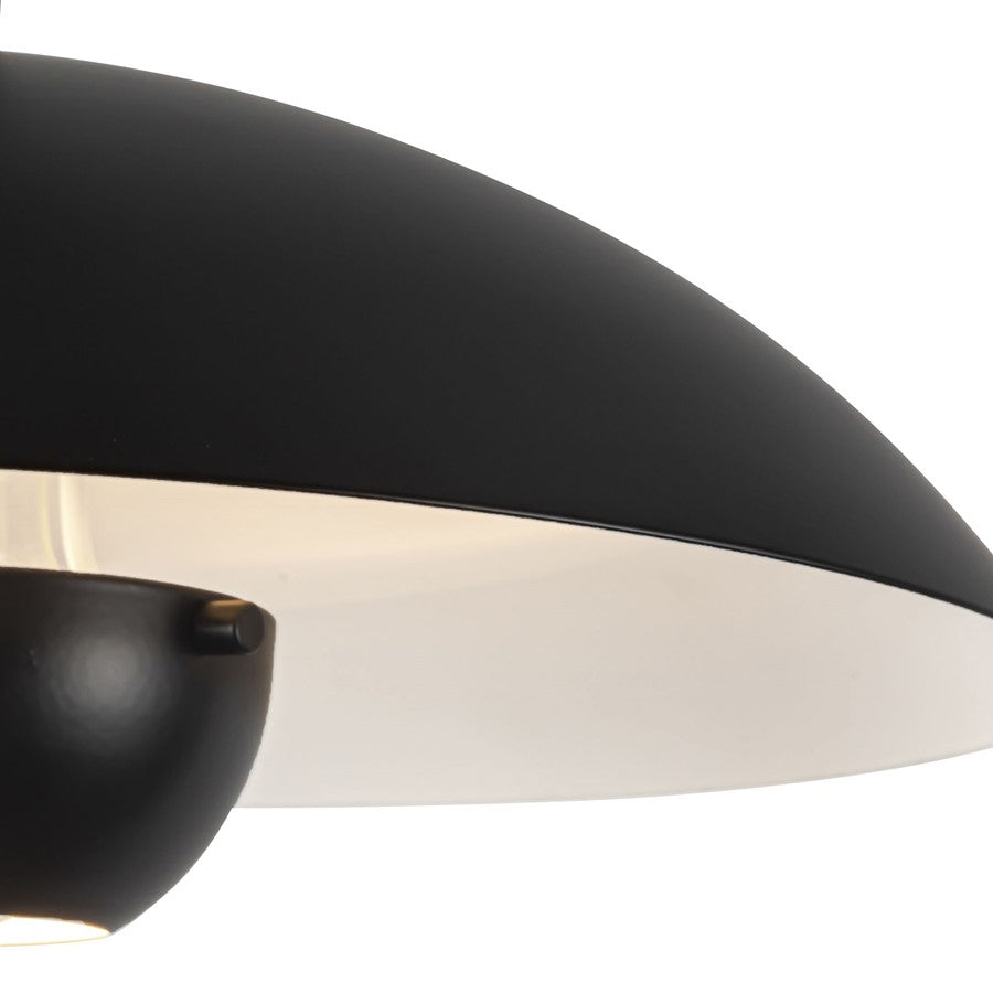 Kuzco Umbra 14" Black Pendant, Black