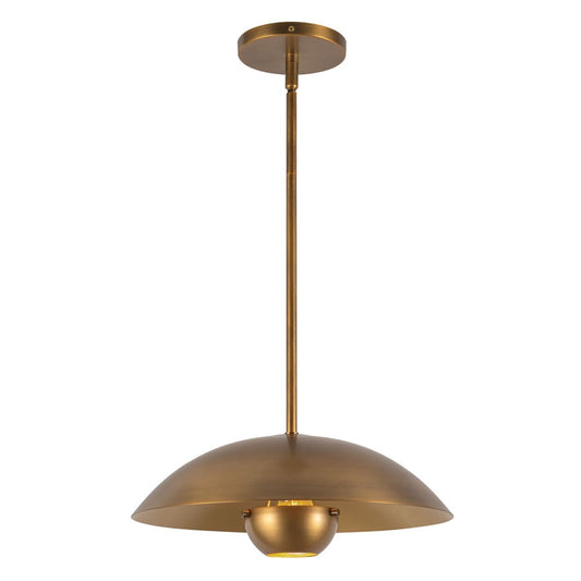Kuzco Umbra 14" Brass Pendant, Vintage Brass - PD11914-VB