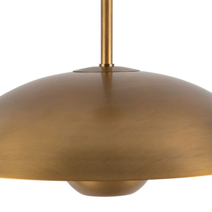 Kuzco Umbra 14" Brass Pendant, Vintage Brass