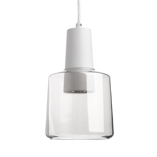 Kuzco Samson 6" LED Pendant, Clear/Frosted Acrylic Diffuser - PD12506-CL