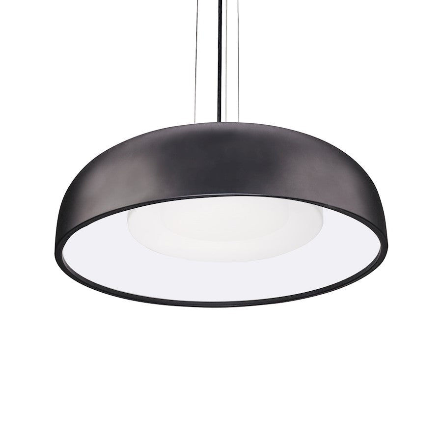 Kuzco Beacon 20" LED Pendant, Black/Opal - PD13120-BK