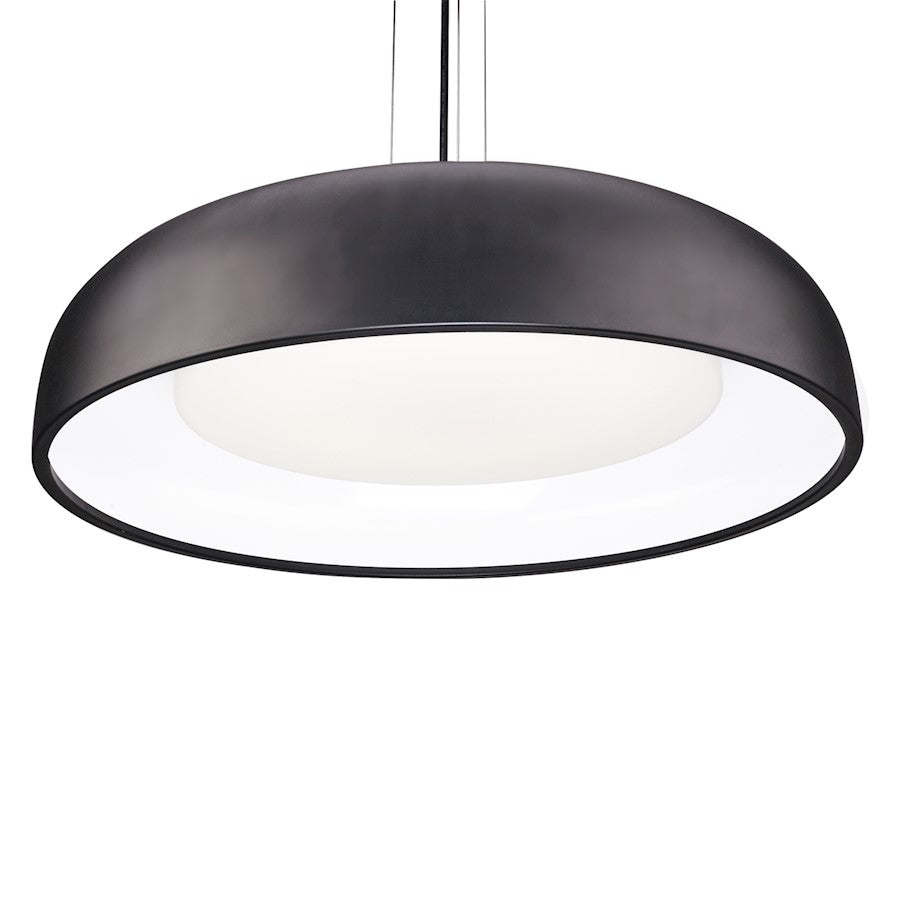 Kuzco Beacon 24" LED Pendant, Black/Opal - PD13124-BK