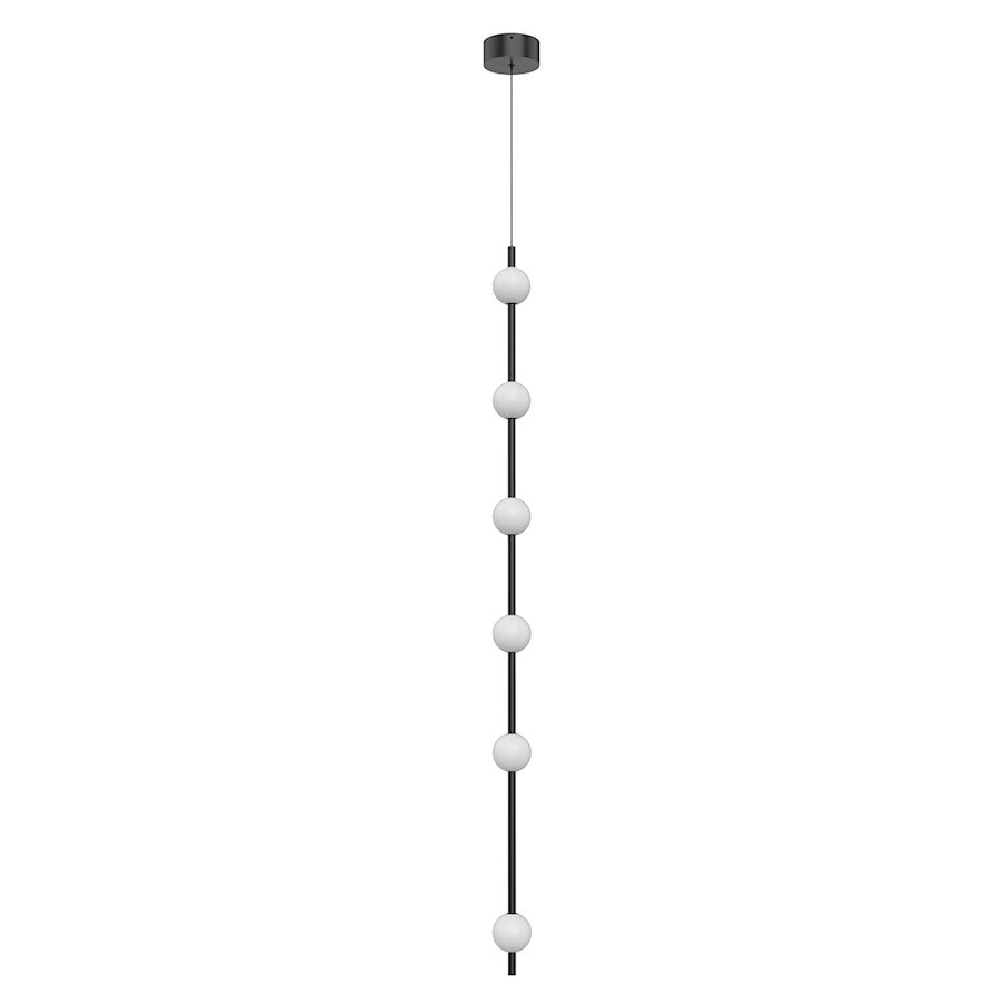 Kuzco Misaki 60" LED Pendant, Black/Frosted Acrylic Diffuser - PD14760-BK