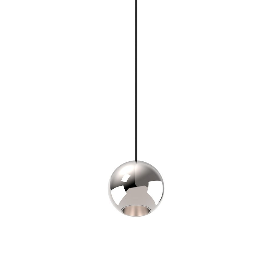 Kuzco Exo 2" LED Pendant, Chrome/Acrylic Lens - PD15302-CH