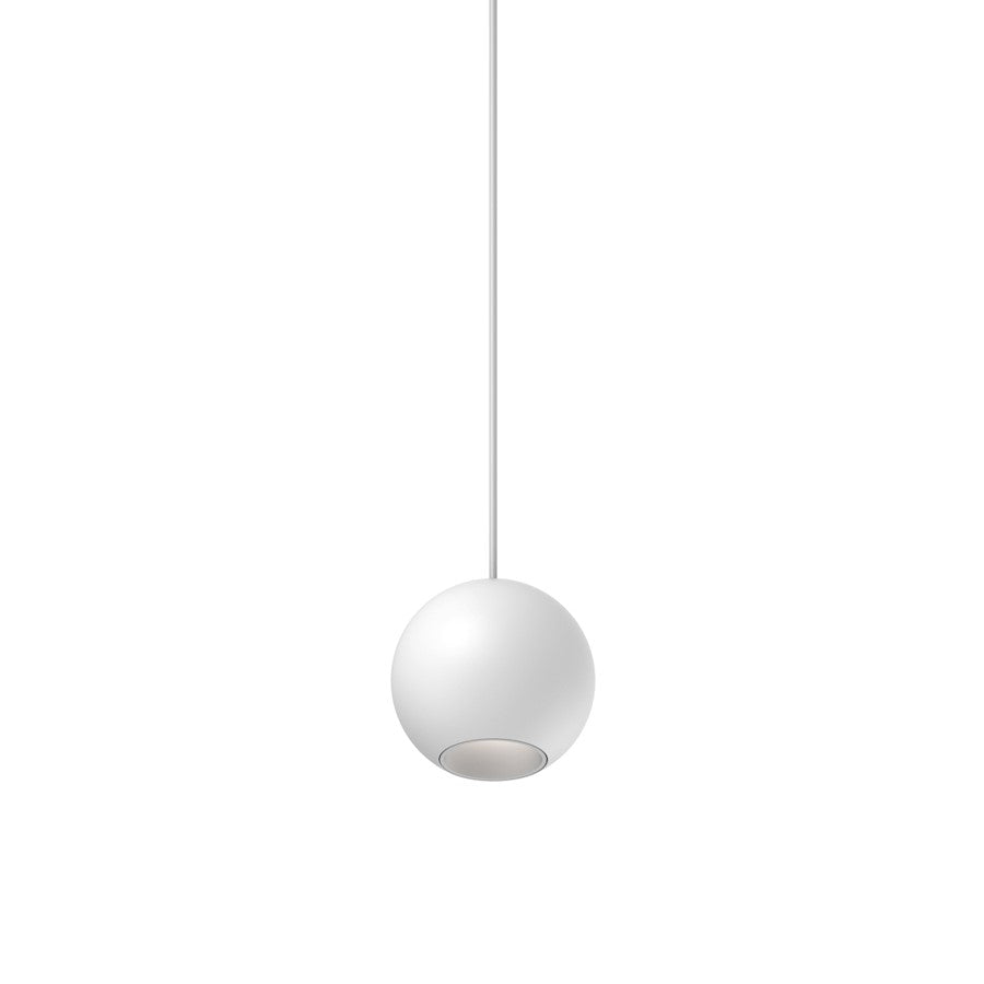 Kuzco Exo 2" LED Pendant, White/Acrylic Lens - PD15302-WH