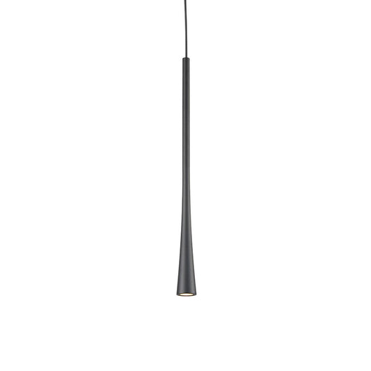 Kuzco Taper 16" LED Pendant, Black/Acrylic Lens - PD15816-BK