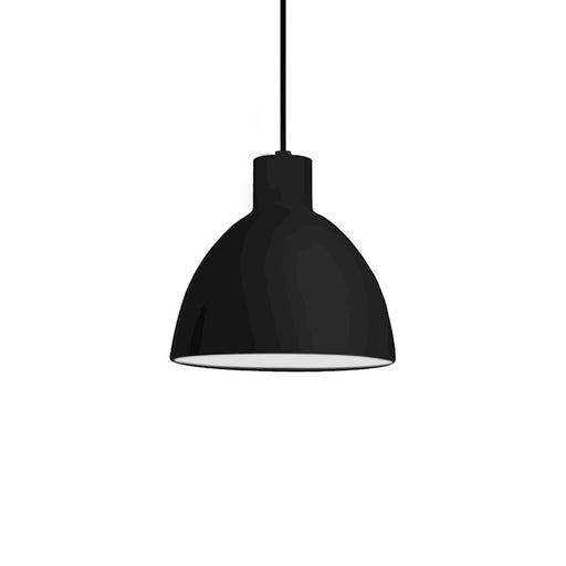 Kuzco Chroma 6" LED Pendant, Black/White Acrylic Diffuser - PD1706-BK