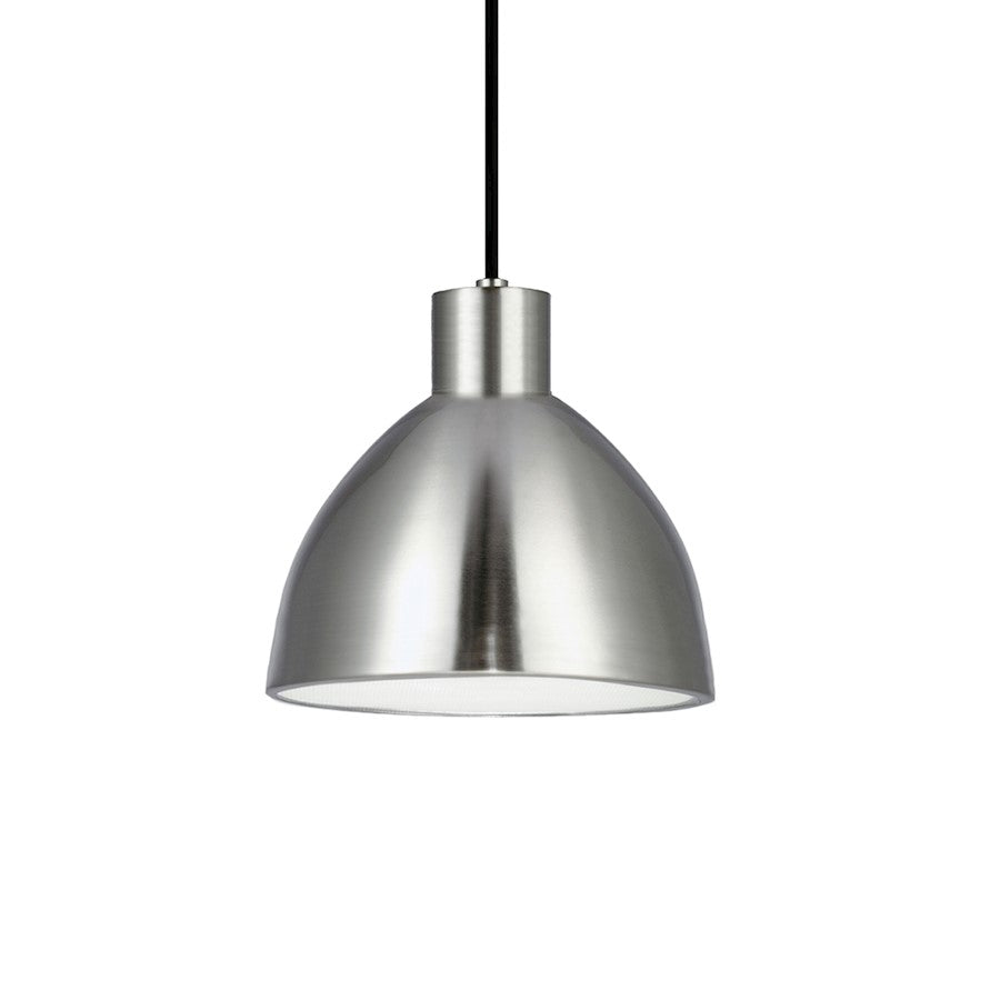 Kuzco Chroma 9" LED Pendant, Brushed Nickel/White Acrylic Diffuser - PD1709-BN