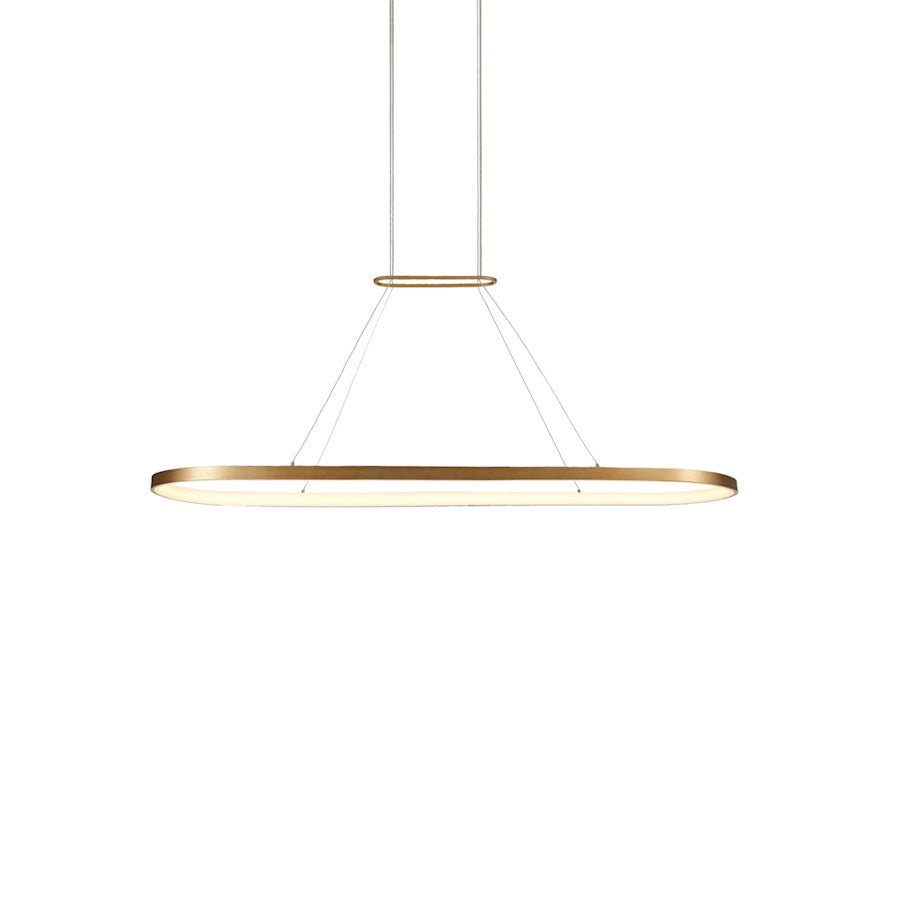 Kuzco Eerie 47" LED Pendant, Antique Brass/White Acrylic Diffuser - PD19347-AN