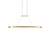 Kuzco Eerie 47" LED Pendant, Antique Brass/White Acrylic Diffuser - PD19347-AN