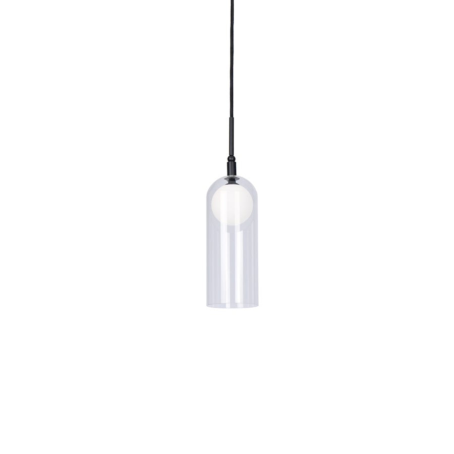 Kuzco Stylo 4" LED Pendant, Black/Frosted - PD19804-BK