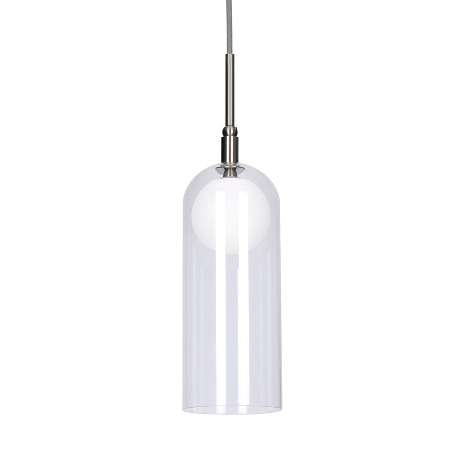 Kuzco Stylo 4" LED Pendant, Brushed Nickel/Frosted Glass - PD19804-BN-UNV
