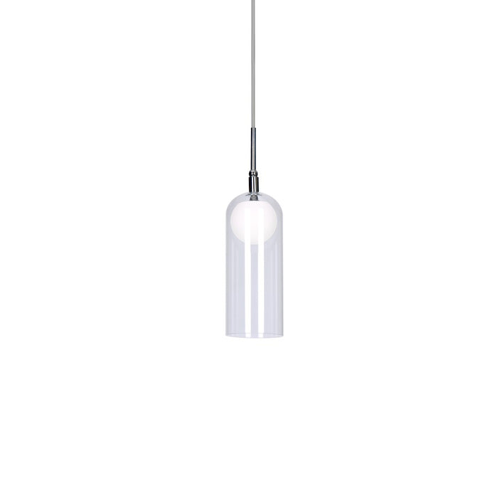 Kuzco Stylo 4" LED Pendant, Chrome/Frosted - PD19804-CH