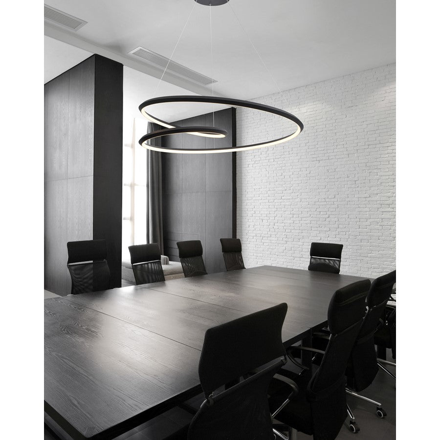 Kuzco Ampersand 32" LED Pendant, Black