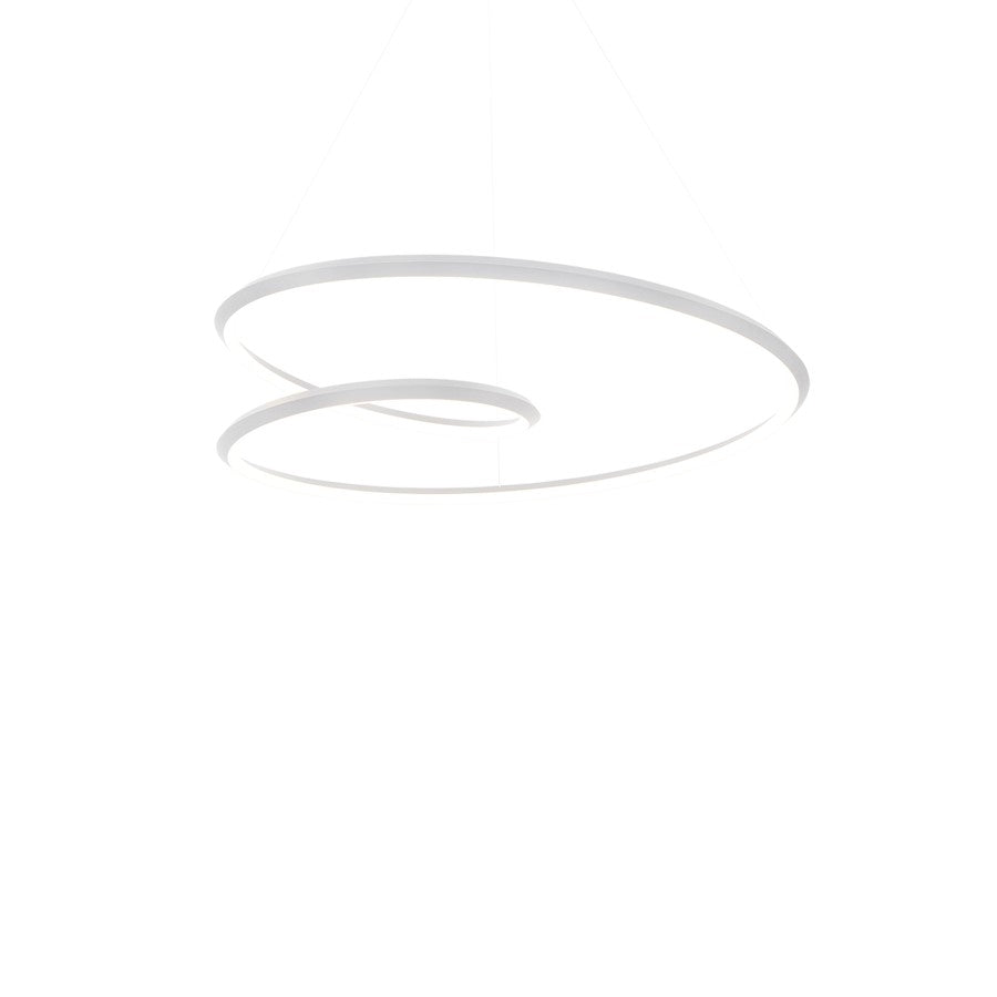 Kuzco Ampersand 32" LED Pendant, White/White Acrylic Diffuser - PD22332-WH