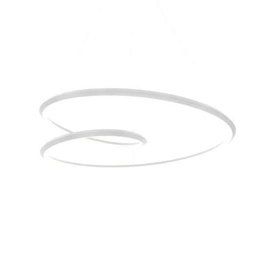 Kuzco Ampersand 39" LED Pendant, White/White Acrylic Diffuser - PD22339-WH