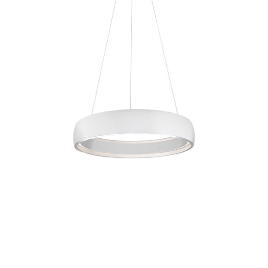 Kuzco Halo 23" LED Pendant, White/White Acrylic Diffuser - PD22723-WH